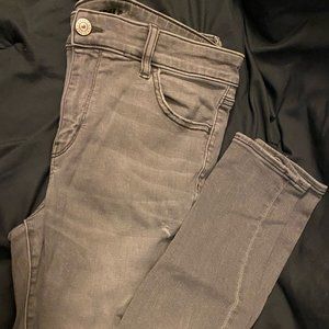 Women's American Eagle Jeans - Grey - Size 16